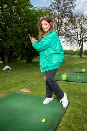 ABB PROMIGOLF - Rebecca Immanuel Schauspielerin zu Gast beim ersten Charity Promi-AM Golfturnier zu gunstemn von Kinderwohl Berlin und Geka e.V. auf dem Golf und Country Club am Motzener See in Mittenwalde Brandenburg am 09.05.2026 Brandenburg Deutschland