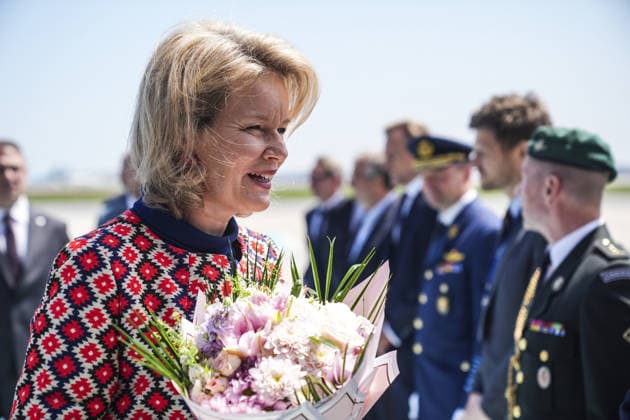 Belgian Queen Mathilde in Istanbul ISTANBUL, TURKIYE - MAY 10: Belgian Queen Mathilde is welcomed by officials at Istanbul Airport in Istanbul, Turkiye on May 10, 2026. Turkiye and Belgium are set to explore new avenues of cooperation across key sectors, including defense and energy, during a high-level economic mission led by Belgium’s Queen Mathilde from May 10 to 14. Agit Erdi Ulukaya Anadolu Istanbul Turkey. Editorial use only. Please get in touch for any other usage.  Copyright: x2026xAnadoluxAgitxErdixUlukayax
