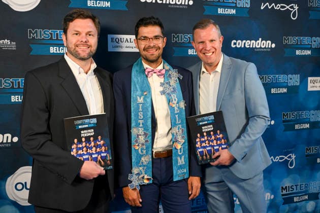 Entertainment Bilder des Tages Mister Gay Belgium - Kick Off Antwerpen, 10 05 2026 : Presentation of the 12 finalists of Mister Gay Belgium . Pix : Imran Nawaz . Credit : Peter De Smest CC . Antwerpen Belgium  Copyright: xContentxCurationx PeterxDexSmedtx xCCx