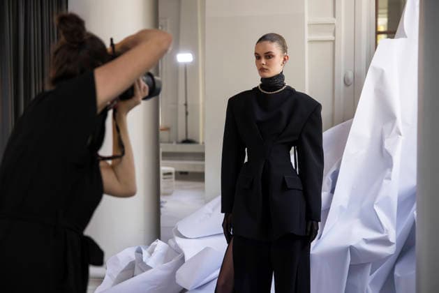 AUSTRALIAN FASHION WEEK, Models prepare backstage ahead of the Toni Maticevski Runway Show during AFC Australian Fashion Week at the Collider, in Sydney, Monday, May 11, 2026. ( NO ARCHIVING SYDNEY NEW SOUTH WALES AUSTRALIA  Copyright: xANNAxKUCERAx 20260511175886300098
