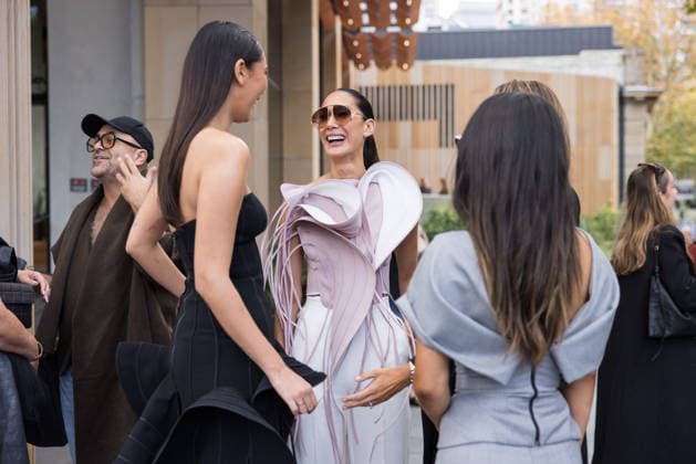 AUSTRALIAN FASHION WEEK, Guests arrive for the Toni Maticevski Runway Show during AFC Australian Fashion Week at the Collider, in Sydney, Monday, May 11, 2026. ( NO ARCHIVING SYDNEY NEW SOUTH WALES AUSTRALIA  Copyright: xANNAxKUCERAx 20260511198892738307