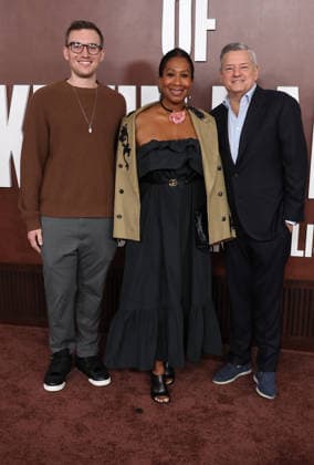 Los Angeles CA May 10: Tony Sarandos, Nicole Avant, Ted Sarandos. at The Roast Of Kevin Hart Red Carpet At Netflix Is A Joke Fest held at The Kia Forum in Los Angeles, CA. on May 10, 2026 Credit: AdMedia Los Angeles USA  - ZUMAa123 20260510_zaa_a123_103 Copyright: xADx