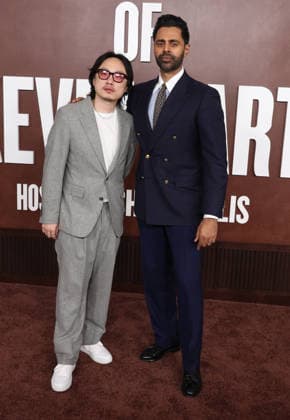 Los Angeles CA May 10: Jimmy O. Yang, Hasan Minhaj at The Roast Of Kevin Hart Red Carpet At Netflix Is A Joke Fest held at The Kia Forum in Los Angeles, CA. on May 10, 2026 Credit: AdMedia Los Angeles USA - ZUMAa123 20260510_zaa_a123_205 Copyright: xADx