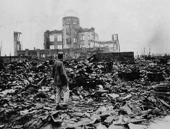 RECORD DATE NOT STATED World War II, after the explosion of the atom bomb in August 1945Hiroshima World War II, after the explosion of the atom bomb in August 1945 Hiroshima, Japan Editorial use only. All other uses to be cleared with the copyright owner (World History Archive), in advance., WHA_059_0764.jpg, World War II; atomic bomb; explosion; Hiroshima; Japan; August 1945; devastation; destruction; aftermath; nuclear warfare; mushroom cloud; atomic explosion; war; tragedy; historical event; atomic bomb aftermath; Hiroshima bombing; nuclear bomb; WWII; atomic destruction; Hiroshima devastation; wartime; atomic bomb explosion; Hiroshima tragedy; Japan history; nuclear devastation; WWII history; Hiroshima aftermath; atomic bomb aftermath. Copyright: xWorldxHistoryxArchive ARPLx