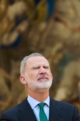 11-05-2026 Madrid King Felipe during a meeting with the winners of the 44th edition of the school competition, What is a king to you? at the El Pardo palace in Madrid. No Spain Â  Copyright: xPPEx