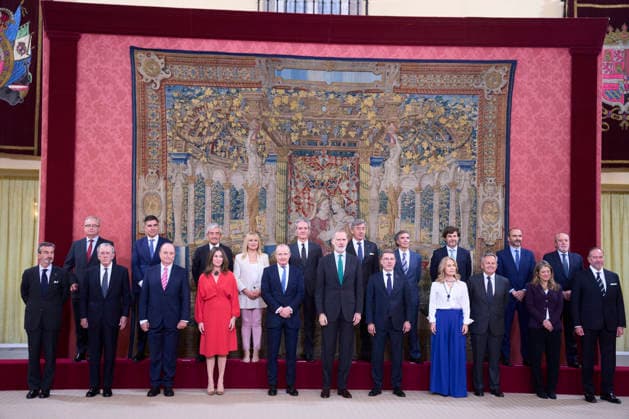 May 11, 2026, Madrid, Madrid, Spain: King Felipe VI of Spain attends an audience with the winners of the 44th edition of the School Competition What is a King to you? at El Pardo Royal Palace on May 11, 2026 in Madrid, Spain Madrid Spain  - ZUMAg15_ 20260511_zaf_g15_015 Copyright: xJackxAbuinx