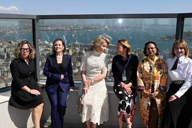 Queen Mathilde Attends 2026 Turkey Economic Mission ISTANBUL, TURKEY - MAY 11: Queen Mathilde of Belgium pictured attending The business world and entrepreneurship as drivers of women s empowerment during the Belgian Economic Mission to the Republic of Turkey on May 11, 2026 in Istanbul, Turkey, 11 05 2026 Istanbul Turkey  Copyright: xPhilipxReynaersx