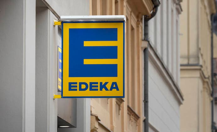 Logo von Edeka in Potsdam, 23.04.2026. Copyright: xYonaxElsnerx