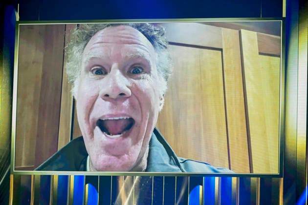 WIEN, ÖSTERRIKE 20260511 Den amerikanske skadespelaren Will Ferrell medverkar pa skärm under det andra genrepet inför semifinal 1 av den 70:e upplagan av Eurovision Song Contest (ESC) i Wiener Stadthalle i Wien, Österrike, mandag 11 maj 2026. WIEN ÖSTERRIKE x10070x *** VIENNA, AUSTRIA 20260511 American actor Will Ferrell appears on screen during the second rehearsal for the semi-final 1 of the 70th edition of the Eurovision Song Contest ESC at the Wiener Stadthalle in Vienna, Austria, on Monday, May 11, 2026 VIENNA AUSTRIA x10070x  Copyright: xJessicaxGow TTx EUROVISION 2026 GENREP 2 SEMIFINAL 1 HRR5CjCSXFk