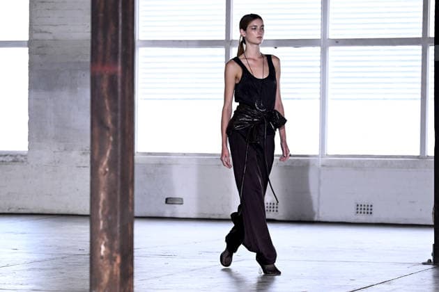 AUSTRALIAN FASHION WEEK, A model walks the runway wearing creations by Australian designer Bianca Spender, during Australian Fashion Week in Sydney, Tuesday, May 12, 2026. ( NO ARCHIVING SYDNEY NEW SOUTH WALES AUSTRALIA  Copyright: xDANxHIMBRECHTSx 20260512114814186020