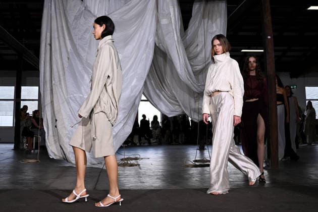 AUSTRALIAN FASHION WEEK, Models walk the runway wearing creations by Australian designer Bianca Spender, during Australian Fashion Week in Sydney, Tuesday, May 12, 2026. ( NO ARCHIVING SYDNEY NEW SOUTH WALES AUSTRALIA  Copyright: xDANxHIMBRECHTSx 20260512110163621740