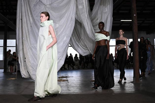 AUSTRALIAN FASHION WEEK, Models walk the runway wearing creations by Australian designer Bianca Spender, during Australian Fashion Week in Sydney, Tuesday, May 12, 2026. ( NO ARCHIVING SYDNEY NEW SOUTH WALES AUSTRALIA  Copyright: xDANxHIMBRECHTSx 20260512171722181853