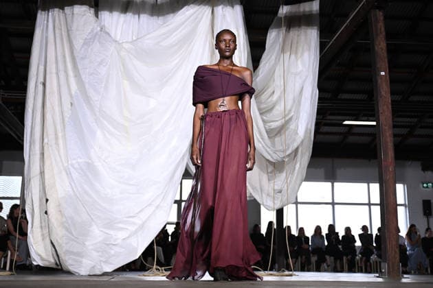 AUSTRALIAN FASHION WEEK, A model walks the runway wearing creations by Australian designer Bianca Spender, during Australian Fashion Week in Sydney, Tuesday, May 12, 2026. ( NO ARCHIVING SYDNEY NEW SOUTH WALES AUSTRALIA  Copyright: xDANxHIMBRECHTSx 20260512117660941903