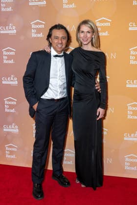 2026 Room to Read Gala, New York, USA - 11 May 2026 (L-R) Antonio Alvarez III and Olena Alvarez attend the Room to Read 2026 New York Gala at 583 Park Avenue on May 11, 2026 in New York City. New York United States Copyright: xRonxAdarx xSOPAxImagesx _radar_r2r_20260511_00424