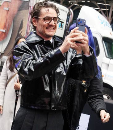 NEW YORK, NY- MAY 11: Pedro Pascal visits Times Square as part of a massive promotional blitz for his new film, The Mandalorian & Grogu on May 11, 2026 in New York City. Copyright: xRWx