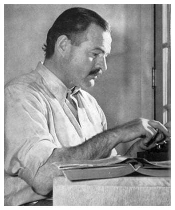 RECORD DATE NOT STATED Ernest Hemingway (21st July 1899- 2nd July 1961) , American writer. Ernest Hemingway (21st July 1899- 2nd July 1961) , American writer. Editorial use only. All other uses to be cleared with the copyright owner (World History Archive), in advance., WHA_069_0524.jpg, Ernest Hemingway; American writer; author; novelist; literature; literary figure; 20th century; Nobel Prize winner; The Old Man and the Sea; For Whom the Bell Tolls; A Farewell to Arms; The Sun Also Rises; Papa Hemingway; Key West; Paris; Spain; Cuba; war; journalism; short stories; iconic; masculine; adventurous; hunting; fishing; bullfighting; alcohol; suicide; depression. Copyright: xWorldxHistoryxArchivex
