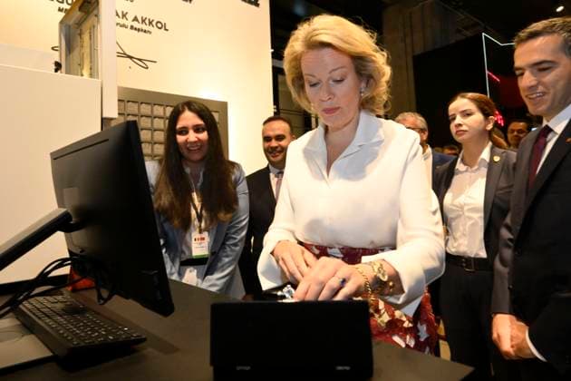Queen Mathilde Attends 2026 Turkey Economic Mission ISTANBUL, TURKEY - MAY 12: Queen Mathilde of Belgium pictured attending the meeting From Industry 4.0 to 5.0: A Belgian-Turkish Dialogue on the Future of Manufacturing amid Global Geopolitical Shifts during the Belgian Economic Mission to the Republic of Turkey on May 12, 2026 in Istanbul, Turkey, 12 05 2026 Istanbul Turkey  Copyright: xPhilipxReynaersx