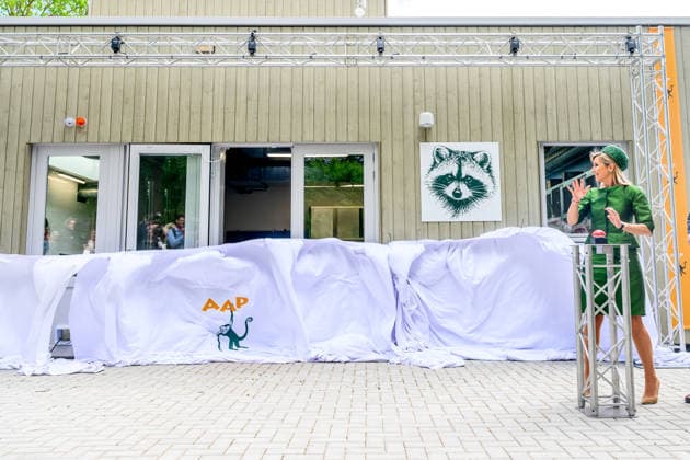 Queen opens the new Mammal Building of the AAP Foundation. Almere, the Netherlands. 12 May 2026 Queen Maxima during a visit to the new Mammal Building of the AAP Foundation. In this building, various types of exotic mammals are accommodated in a living environment that better suits their natural needs. Almere The Netherlands  Copyright: xDPPA POOL PatrickxvanxEmstx