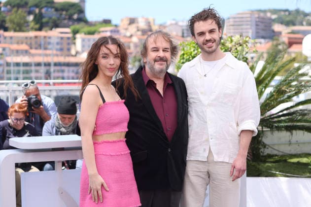 Katie Jackson, Peter Jackson und Billy Jackson beim Photocall zur Verleihung der Goldenen Ehrenpalme auf dem Festival de Cannes 2026 79 Internationale Filmfestspiele von Cannes am Palais des Festivals. Cannes, 12.05.2026