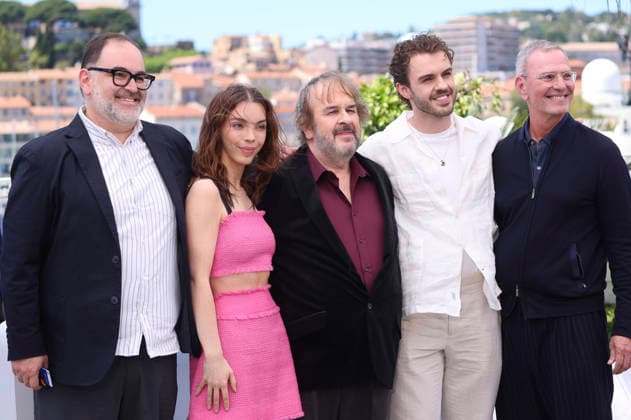 Carlos Ramirez Laloli, Katie Jackson, Peter Jackson, Billy Jackson und Ken Kamis beim Photocall zur Verleihung der Goldenen Ehrenpalme auf dem Festival de Cannes 2026 79 Internationale Filmfestspiele von Cannes am Palais des Festivals. Cannes, 12.05.2026