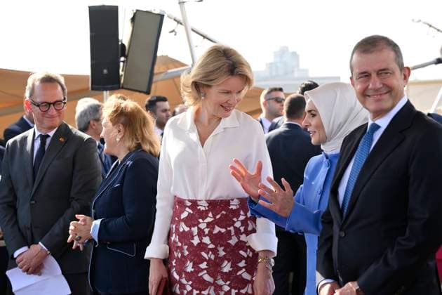 Queen Mathilde Attends 2026 Turkey Economic Mission ISTANBUL, TURKEY - MAY 12: Queen Mathilde of Belgium pictured attending the Ageas and Sabanc1 Group conference: Celebrating 15 Years of a Strategic BelgianTurkish Partnership in Insurance during the Belgian Economic Mission to the Republic of Turkey on May 12, 2026 in Istanbul, Turkey, 12 05 2026 Istanbul Turkey  Copyright: xPhilipxReynaersx