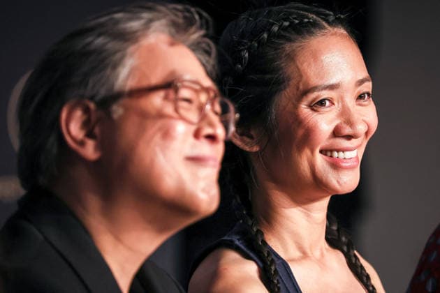Cannes - Jury Press Conference Jury Members Park Chan-wook and Chloe Zhao speaks during the Jury press conference at the 79th annual Cannes Film Festival at Palais des Festivals on May 12, 2026 in Cannes, France. Photo by Jean-Marc Haedrich Pool ABACAPRESS.COM Cannes France  Copyright: xABACAx