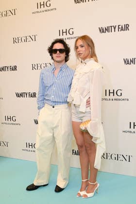 Jessica Platt and Harry Collett at the Vanity Fair photocall on the beach at the Carlton Hotel during the 79th International Film Festival in Cannes, France, May 12, 2026 Lionel Urman Bestimage Celebs attend the Vanity Fair Lunch during the 79th annual Cannes Film Festival at Carlton Beach Club on May 12, 2026 in Cannes, France Paris France  Copyright: xLIONELxURMANxx xBESTIMAGExLIONELxURMANxx xBESTIMAGEx