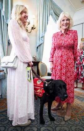 Image Licensed to Parsons Media. 12 05 2026. London, United Kingdom. The Queen- Reception for Medical Detection Dogs. Her Majesty The Queen, as Patron of Medical Detection Dogs, hosts a reception at Clarence House.  Copyright: xAndrewxParsonsx xParsonsxMediax PAR-9207-0015