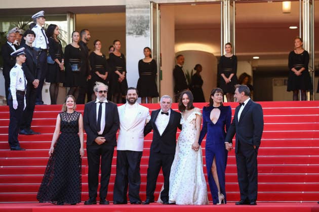 May 12, 2026, Cannes, Cote D azur, France: The Electric Kiss cast and crew of whom PIO MARMAI, ANAIS DEMOUSTIER, GILLES LELLOUCHE and director PIERRE SALVADORI during the red carpet for the premiere screening of THE ELECTRIC KISS at the 79th Annual Cannes Film Festival at Palais des Festivals in Cannes, France Cannes France - ZUMAc179 20260512_zep_c179_099 Copyright: xMickaelxChavetx