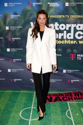 Laura Wontorra beim Premieren-Screening der Magenta TV Doku-Serie Wontorras World Cup - Vater. Tochter. WM. im Telekom Flagship Store. Hamburg, 12.05.2026