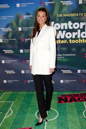 Laura Wontorra beim Premieren-Screening der Magenta TV Doku-Serie Wontorras World Cup - Vater. Tochter. WM. im Telekom Flagship Store. Hamburg, 12.05.2026