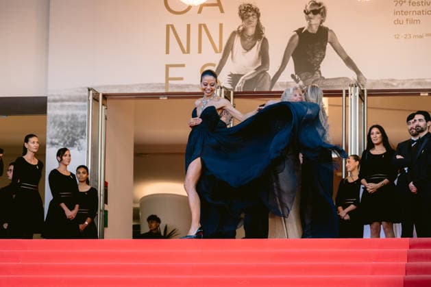 79ème Festival International du Film de Cannes Montée des marches douverture avec le film La Vénus Electrique 79th International Cannes Film Festival Opening Red Carpet with La Vénus Electrique movie 455840 2026 05 12 Cannes France Thynn, Emma  Copyright: xTerencexBaelenx STAR_455840_181