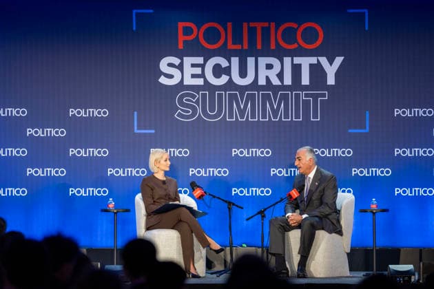 News Bilder des Tages #2 May 12, 2026, Washington, District Of Columbia, USA: IranÃ¢â‚¬â ¢s exiled Crown Prince Reza Pahlavi discussed the latest developments in the conflict with Iran and his vision for what comes next during his talk with Dashna Burns at the Politico Annual Security Summit on Tuesday, May 12, 2026, in Washington, D.C. He urged President Trump to Ã¢â‚¬oefinish the jobÃ¢â‚¬Â? in Iran and told Burns that Trump should stop sending mixed messages about his intentions in the war, including his threat to Ã¢â‚¬oewipe outÃ¢â‚¬Â? IranÃ¢â‚¬â ¢s civilization. Washington USA - ZUMAkh2_ 20260512_znp_kh2_022 Copyright: xAlixKhalighx