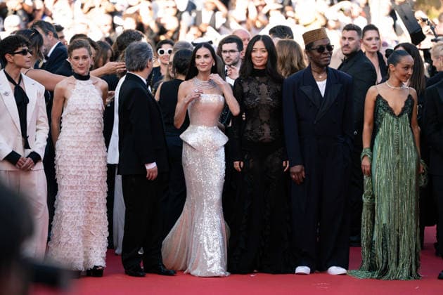 Opening Ceremony And La VÃ nus Electrique (The Electric Venus) Screening - The 79th Annual Cannes Film Festival Jury Members Diego CÃ spedes, Laura Wandel, Jury President Park Chan-wook, Demi Moore, ChloÃ Zhao, Isaach de BankolÃ and Ruth Negga attend the opening ceremony and La VÃ nus Electrique (The Electric Venus) screening during the 79th annual Cannes Film Festival at Palais des Festivals, Credit:Lounis Tiar Avalon France, Cannes  Copyright: xLounisxTiarx xAvalonx 1098390604