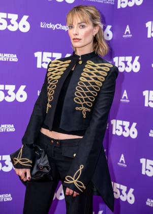 Margot Robbie attends 1536™ Opening Night at The Ambassadors Theatre in London, England. UK. Tuesday 12th May 2026. Copyright: xJamesxWarrenx ae7cg311