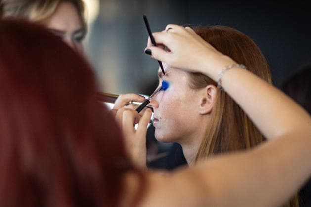 AUSTRALIAN FASHION WEEK, Behind the scenes models hair and make-up ahead of FDS TAFE NSW - The Innovators show during Australian fashion week at the Museum of contemporary art, Sydney, Wednesday, May 13, 2026. ( NO ARCHIVING MELBOURNE VICTORIA AUSTRALIA  Copyright: xNADIRxKINANIx 20260513122483333238