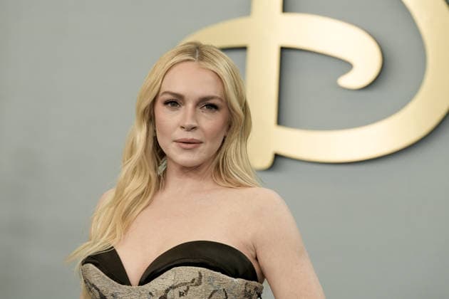 Arrivals at the 2026 Disney Upfront held at the Jacob Javitz Center Featuring: Lindsay Lohan Where: New York, New York, United States When: 12 May 2026 Credit: Jennifer Graylock INSTARimages EDITORIAL USE ONLY. NOT FOR USE BY NEWSPAPERS BASED IN THE UK. Copyright: xx instar55685709
