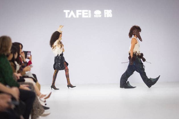 AUSTRALIAN FASHION WEEK, The FDS TAFE NSW - The Innovators show during Australian fashion week at the Museum of contemporary art, Sydney, Wednesday, May 13, 2026. ( NO ARCHIVING MELBOURNE VICTORIA AUSTRALIA  Copyright: xNADIRxKINANIx 20260513191997751550