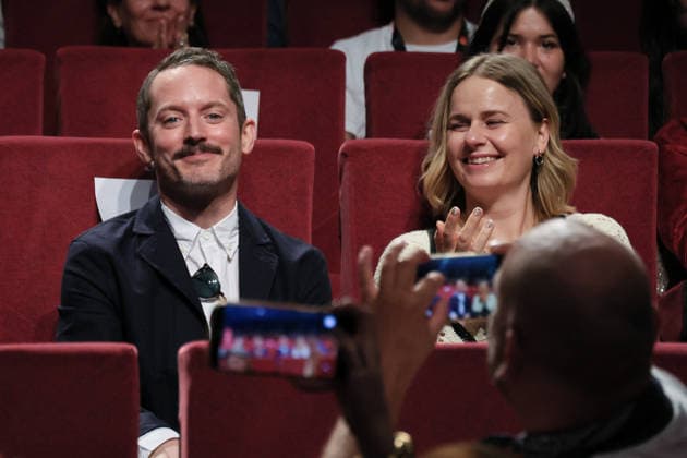 Cannes - Peter Jackson Masterclass Elijah Wood and Mette-Marie Kongsved attending the Peter Jackson Masterclass during the 79th Annual Cannes Film Festival on May 13, 2026 in Cannes, France. Photo by Jean-Marc Haedrich Pool ABACAPRESS.COM Cannes France  Copyright: xHaedrichxJean-Marc Pool ABACAPRESS.COMx