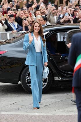 . 13 05 2026. Reggio Emilia, Italy. Kate Middleton, the Princess of Wales , arriving at the town hall in Reggio Emilia on day one of her visit to Italy.  xStephenxLockx xi-Imagesx IIM-26766-0002