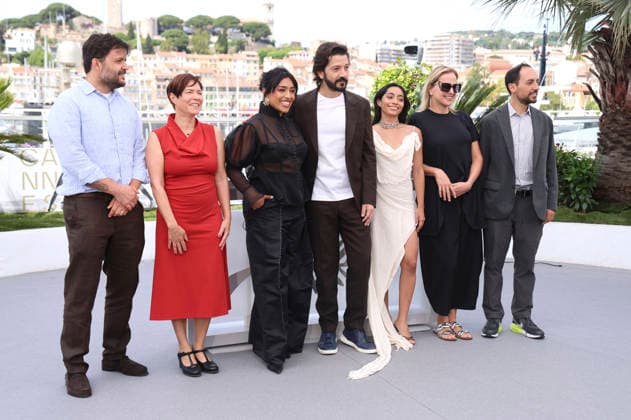 Diego Rabasa, Valerie Delpierre, Adriana Paz, Diego Luna, Anna Diaz, Inna Payan und Luis Salinas beim Photocall zum Kinofilm Ceniza en la Boca Ashes auf dem Festival de Cannes 2026 79 Internationale Filmfestspiele von Cannes am Palais des Festivals. Cannes, 13.05.2026