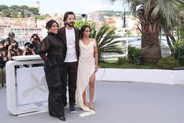 Adriana Paz, Diego Luna und Anna Diaz beim Photocall zum Kinofilm Ceniza en la Boca Ashes auf dem Festival de Cannes 2026 79 Internationale Filmfestspiele von Cannes am Palais des Festivals. Cannes, 13.05.2026