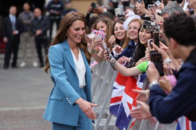 . 13 05 2026. Reggio Emilia, Italy. Kate Middleton, the Princess of Wales , leaving the town hall in Reggio Emilia on day one of her visit to Italy.  xStephenxLockx xi-Imagesx IIM-26766-0027