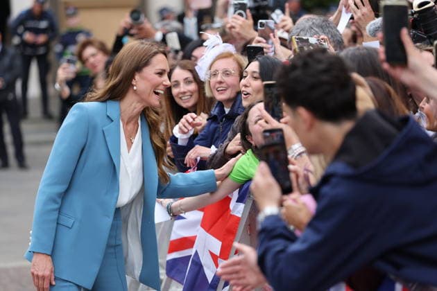 . 13 05 2026. Reggio Emilia, Italy. Kate Middleton, the Princess of Wales , leaving the town hall in Reggio Emilia on day one of her visit to Italy.  xStephenxLockx xi-Imagesx IIM-26766-0029