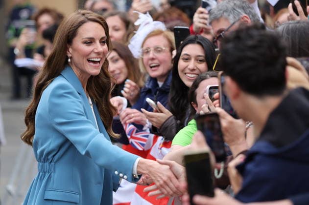 . 13 05 2026. Reggio Emilia, Italy. Kate Middleton, the Princess of Wales , leaving the town hall in Reggio Emilia on day one of her visit to Italy.  xStephenxLockx xi-Imagesx IIM-26766-0032