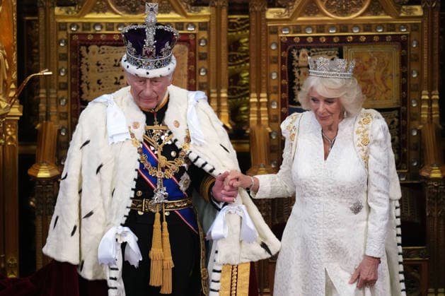 Britain Politics King s Speech Britain s King Charles III and Queen Camilla leave after the State Opening of Parliament at the Palace of Westminster in London, Wednesday, May 13, 2026.(AP Photo Kirsty Wigglesworth, Pool), Credit:Kirsty Wigglesworth PA ROTA - B68 Avalon GBR, London  Copyright: xKirstyxWigglesworthx xPAxROTAx-xB68x xAvalonx 1098558609