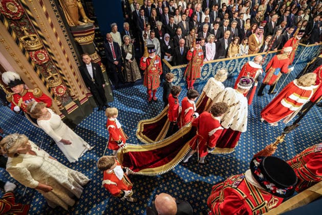 The King and Queen process out of the Lord™s chamber and into the royal gallery following the King™s speech during the state opening of Parliament. Photograph by Richard Pohle, Credit:Richard Pohle PA ROTA - B68 Avalon  Copyright: xRichardxPohlex xPAxROTAx-xB68x xAvalonx 1098558666