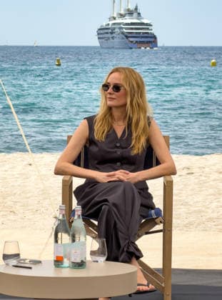 Cannes - Diane Kruger at Lunch Talk about AI organized by BMW German actress Diane Kruger attending an exclusive Lunch Talk on the theme of ‘The Human Lens’, about AI in Cinema industry organized by BMW at the Plage des Palmes in Cannes, South of France on May 13, 2026. Photo by Christophe Geyres ABACAPRESS.COM Cannes France  Copyright: xABACAx