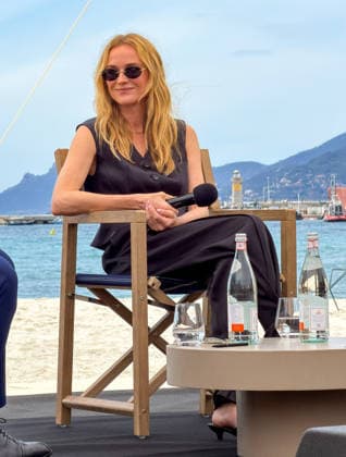 Cannes - Diane Kruger at Lunch Talk about AI organized by BMW German actress Diane Kruger attending an exclusive Lunch Talk on the theme of ‘The Human Lens’, about AI in Cinema industry organized by BMW at the Plage des Palmes in Cannes, South of France on May 13, 2026. Photo by Christophe Geyres ABACAPRESS.COM Cannes France  Copyright: xABACAx