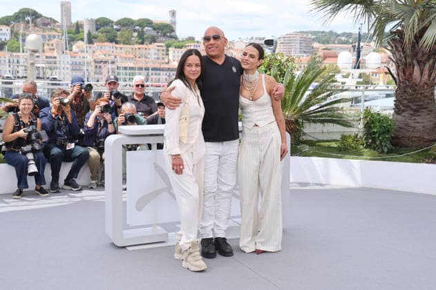 Michelle Rodriguez, Vin Diesel und Jordana Brewster beim Photocall zum Kinofilm The Fast and the Furious auf dem Festival de Cannes 2026 79 Internationale Filmfestspiele von Cannes am Palais des Festivals. Cannes, 13.05.2026